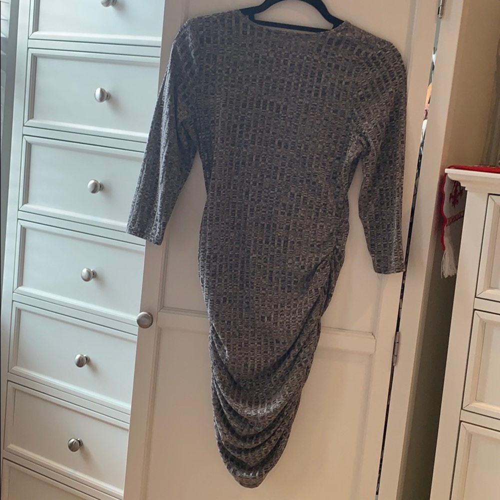 Charlotte Russe gray ruched dress - Picture 5 of 5